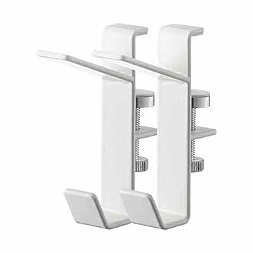 tower タワー(山崎実業) 室内物干しフック 2個組 INDOOR POLE HOOK 物干し竿ハンガー 鴨居取付 部屋干し 物干しスペース