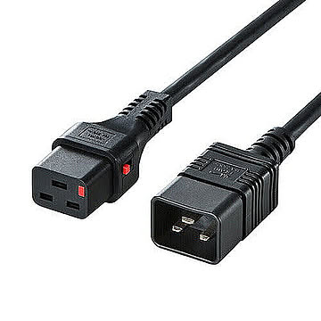 サンワサプライ 抜け防止ロック電源コード APW15-C20C19LK05 管理No. 4969887838754