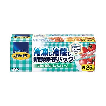 （まとめ） ライオン リード冷凍も冷蔵も新鮮保存バッグ S 25枚×10セット