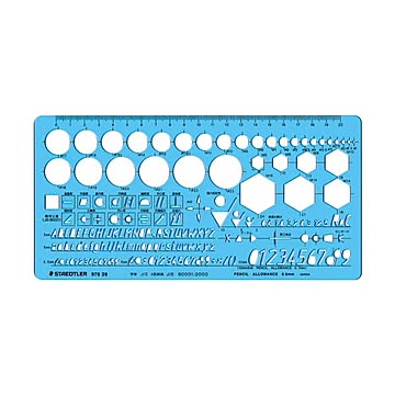 （まとめ） ステッドラー テンプレート 機械・記号定規 976 39 1枚 【×4セット】