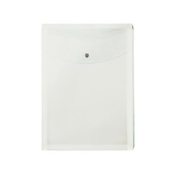 (まとめ) プラス シンプルワークポケット付エンベロープ マチ付 A4タテ クリアー FL-120CH 1セット(10枚)  【×10セット】