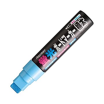 (まとめ) レイメイ藤井 蛍光ボードマーカー 極太 ブルー LBM482A 1本 【×30セット】