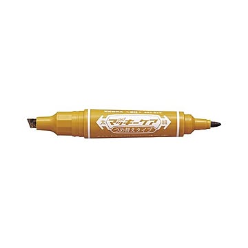 （まとめ） ゼブラ ハイマッキーケア つめ替えタイプ ライトブラウン 細字1.5〜2.0mm・太字6.0mm 【×30セット】