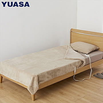 ユアサプライムス YUASA 掛け敷き兼用 電気毛布 モカ 188×130cm YCB−PF60E C 電気ブランケット 洗える 丸洗い 洗濯OK ウォッシャブル フランネル素材 室温センサー