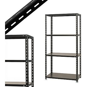 スチールラックのキタジマ NCラック 4段 高さ180cm【まとめ買い3台セット】