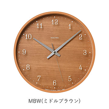 Lemnos レムノス Brownie ブラウニー PC25-12W 掛時計 木製 ウッド
