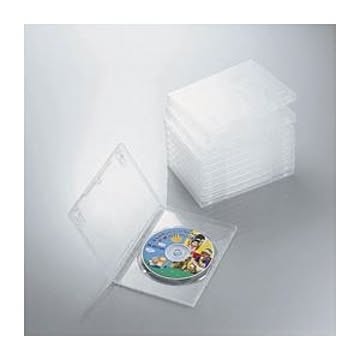 (まとめ)エレコム DVDトールケース CCD-DVD03CR【×5セット】