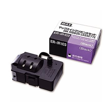 （まとめ） マックス タイムレコーダ用インクリボン 黒 ER-IR103 1個 【×4セット】