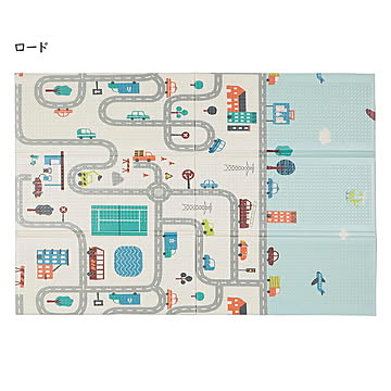 萩原 エクスシリーズ 折りたたみクッションプレイマット 約118×176cm エクスロード