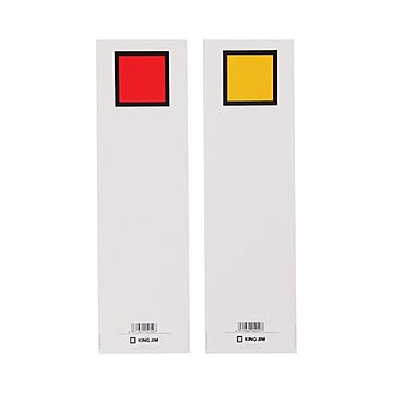 まとめキングジム キングファイルG976N用背見出し紙 A4タテ とじ厚60mm 赤 セ976N 1パック20枚 ×20セット