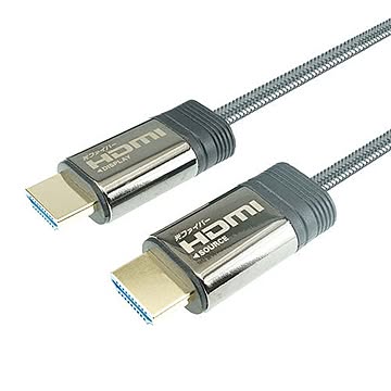 ホーリック 光ファイバー HDMIケーブル 50m メッシュタイプ グレー HH500-606GY