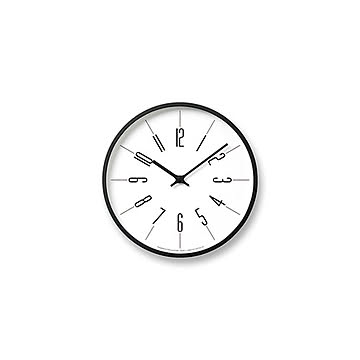 Lemnos レムノス 時計台の時計 KK13-16 電波時計 スイープムーブメント 掛け時計 掛時計 幅25.4cm シンプル モノトーン