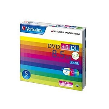 （まとめ） バーベイタム データ用DVD+R DL 8.5GB 8倍速 ワイドプリンターブル 5mmスリムケース DTR85HP5V1 1パック（5枚） 【×3セット】