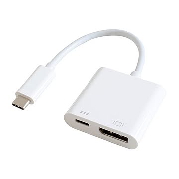 GOPPA USB Type-C DisplayPort変換アダプター（PD充電対応） ホワイト GP-CDPH/W