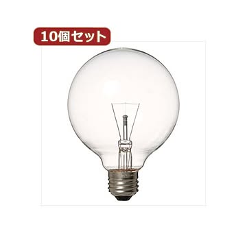 YAZAWA 10個セット 長寿命G95ボール電球 GC100110V38W95LX10