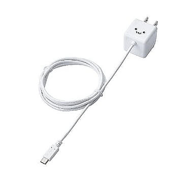 エレコム キューブ型AC充電器(スマホ用・1.8A) MPA-ACMBC152WH 管理No. 4953103491649