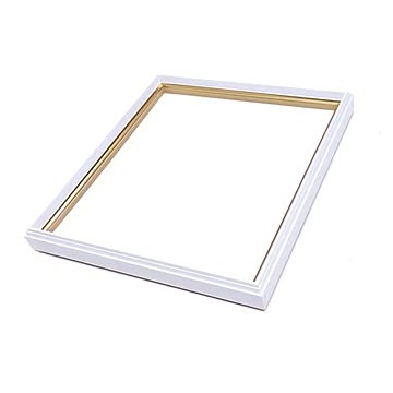 【カラー色紙額】細い色紙額・細いフレームの色紙額　■カラー色紙額（8×9）275×244mm 白