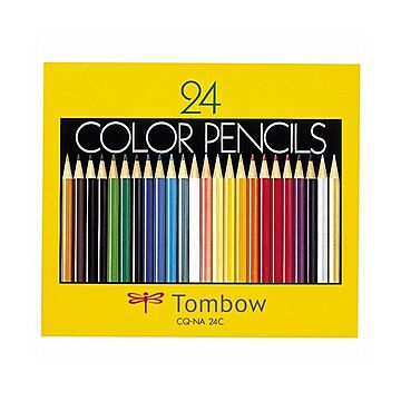 （まとめ） トンボ鉛筆 色鉛筆 紙箱24色（各色1本） CQ-NA24C 1箱 【×5セット】