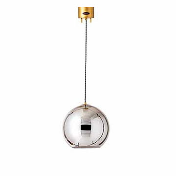 HERMOSA ハモサ ACE LAMP L エースランプ(L) NA-006 コード調整可 最長3m ペンダントランプ ペンダントライト 吊下照明 天井照明 ガラスシェード 鏡面加工