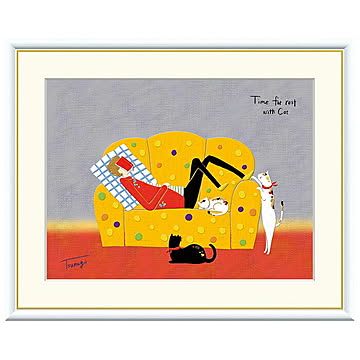 額絵 うたた寝 山田つむぎ 52x42cm 三幸