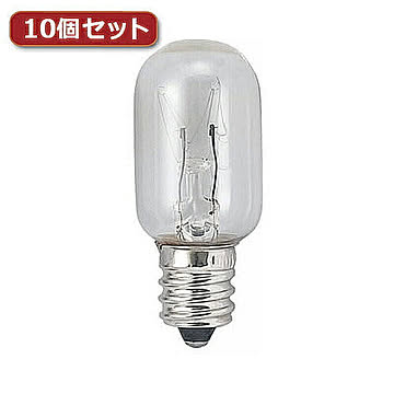 YAZAWA ナツメ球 T20 E12 20W クリア10個セット T201220CX10 管理No. 4560352860708