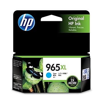 （まとめ）HP HP965XL インクカートリッジシアン 3JA81AA 1個【×5セット】