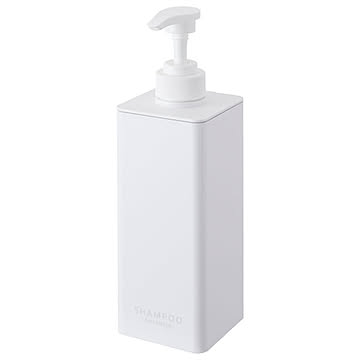 tower タワー (山崎実業) たっぷり洗剤が出るディスペンサー Square Shampoo Dispenser シャンプーボトル コンディショナー ボディソープ 詰め替え ポンプ バスアイテム