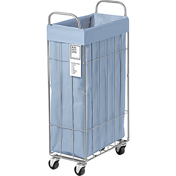 【BRID】DENIM FOLDING LAUNDRY SQUARE BASKET with CASTER 40L/SLIM　デニム フォールディング スクエア バスケット 40L