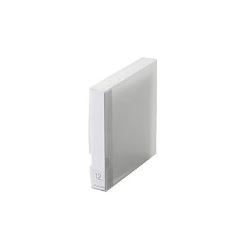 (まとめ)エレコム Blu-ray/DVD/CD用ディスクファイル 12枚収納 CCD-FB12CR×10セット