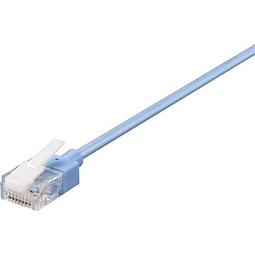 バッファロー ツメ折れないCat6A LANケーブル スリム 小型コネクター 1.5m ブルー BL6ATSM15BL