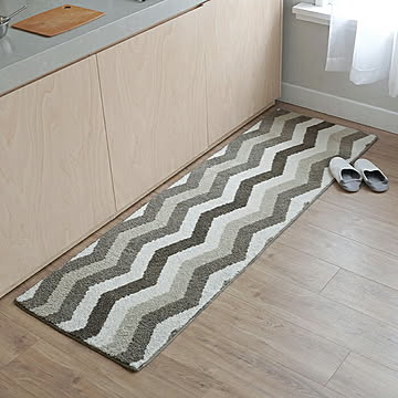 マット 洗える 抗菌 防臭 防ダニ NP-04 長方形 60x190cm エラーレ