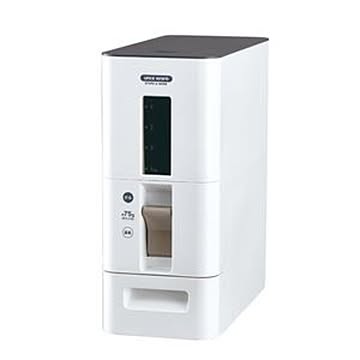セット S計量米びつ/ライスストッカー ホワイト オールプラスチック 洗える