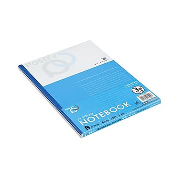 (まとめ) コクヨ ノート(POSITY) セミB5 B罫 30枚 P3ノ-31BX3 1パック(3冊)  【×50セット】