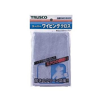 （まとめ）TRUSCO スーパーワイピングクロス300×300mm グレー SWC-30-GY 1枚【×20セット】