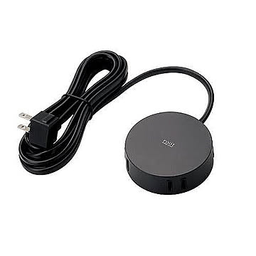 エレコム デザインタップ“roo’t”(2ピン・4個口・丸型) AVT-D4-2425BK 管理No. 4953103281035