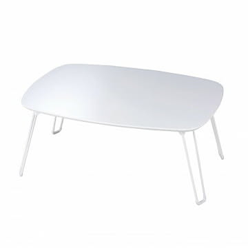 パール金属 PUテーブル 70×50 ホワイト N-7779