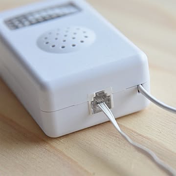 ミヨシ（MCO） 電話着信お知らせアダプタ フラッシュリンガー 6極2芯 壁掛けタイプ DSP-FL01