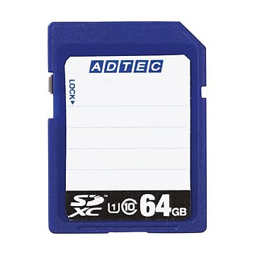 (まとめ）アドテック SDXCメモリカード64GB UHS-I Class10 インデックスタイプ AD-SDTX64G/U1R 1枚【×3セット】