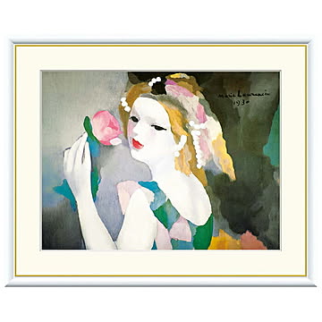 額絵 バラの女 マリー・ローランサン 42x34cm 三幸