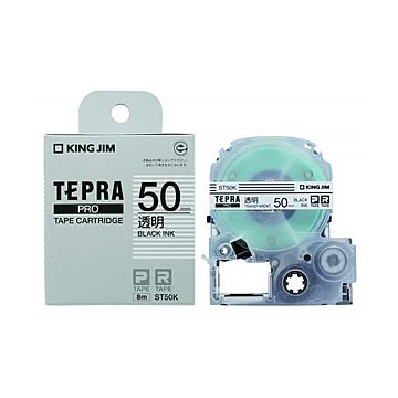 （まとめ） キングジム テプラPROテープ 透明ラベル 50mm幅テープカートリッジ 【×3セット】
