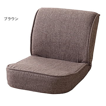 東谷のびのび腹筋リクライナー RKC-174 座椅子 ブラウン 幅43x奥行78x高さ42cm