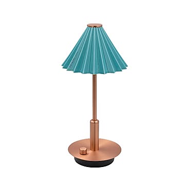 ORIGAMI LAMPポータブル コッパー ターコイズ  テーブルランプ おしゃれ 充電式 LED 北欧 コッパー レトロ テーブルライト かわいい 卓上ライ