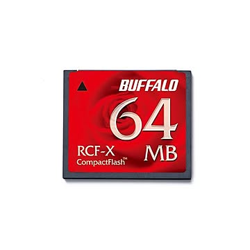 (まとめ) バッファロー コンパクトフラッシュ64MB RCF-X64MY 1枚 【×5セット】