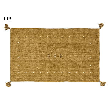 ギャッベ ラグ LORRI BUFF インド製 長方形 70x120cm 萩原