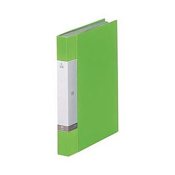 （まとめ）リヒトラブ リクエスト クリヤーブックA4タテ 40ポケット 背幅32mm 黄緑 G3202-6 1セット（10冊）【×3セット】