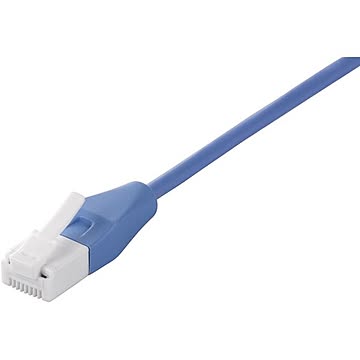 バッファロー Cat6 ツメの折れないLANケーブル スリム ストレート 20m ブルー BSLS6SU200BL2
