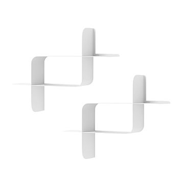 Umbra アンブラ Montage Metal Wall Shelves 2pcs モンタージュ シェルフ メタル 2個組 / 壁面収納 ディスプレイシェルフ 収納棚 収納ラック ウォールシェルフ