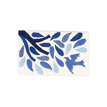 aoitori ラグマット 青色 50×80cm ホットカーペット対応 日本製