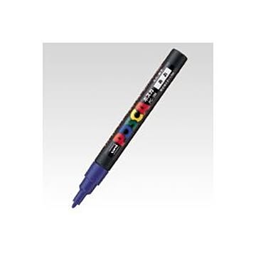 （まとめ） 三菱鉛筆 ユニ ポスカ 細字（0.9-1.3mm） PC-3M.33 青 1本入 【×10セット】