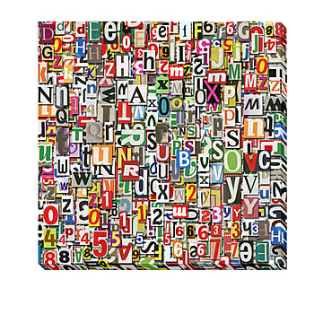 Art Panel Designed Background Newspaper Clipping アートパネル m13033